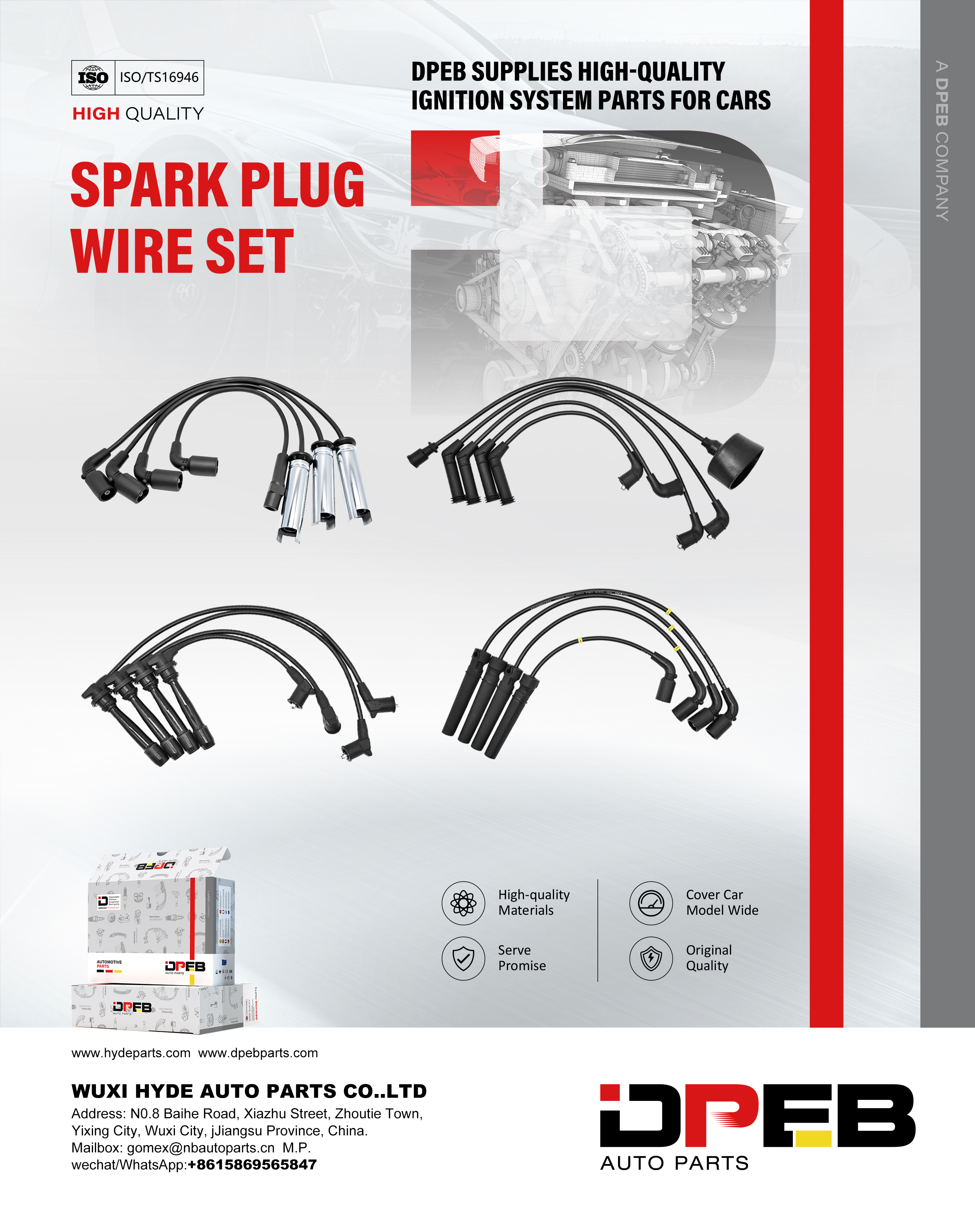 Spark plug wire set